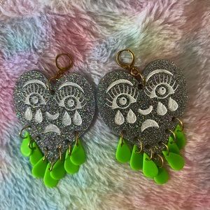 Adorable Crying Heart Craft Co earrings